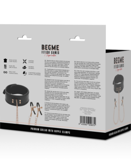 BEGME – BLACK EDITION COLLARE CON MORSETTI PER CAPEZZOLI