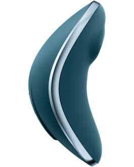 SATISFYER – VULVA LOVER 1 ESTIMULADOR Y VIBRADOR AZUL