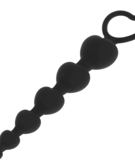 BLACK&SILVER – MILA ANALE CATENA DI CUORI 18 CM