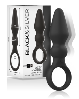 BLACK&SILVER – POTENTE PLUG ANALE IN SILICONE OZZY
