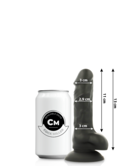COCK MILLER – COCKSIL ARTICOLABILE IN SILICONE DENSIT NERO 13 CM