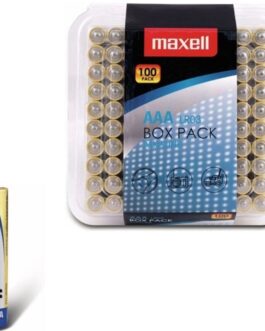 MAXELL – BATTERIA ALCALINICA AAA LR03 CONFEZIONE*100 BATTERIE