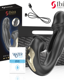 IBIZA – VIBRATORE ROSE EFFETTO FLICKING E STIMOLATORE DEL CLITORIDE