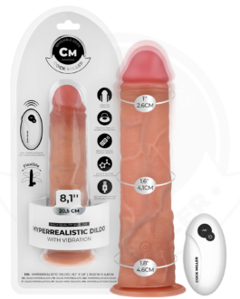 COCK MILLER – DILDO REALISTICO CON VENTOSA E TELECOMANDO VIBRAZIONE 20,5 CM