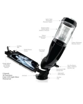 EXTREME TOYZ – MASTURBATORE MASCHILE USB PDX MEGA BATOR ANO NERO