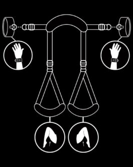 FETISH SUBMISSIVE – POSIZIONE A GAMBE APERTE CON MANETTE FODERA IN NOPRENE