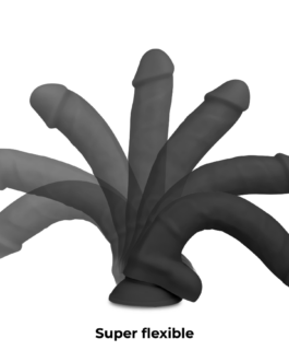 COCK MILLER – DILDO REALISTICO IN SILICONE DENSITÀ ARTICOLABILE NERO 19,5 CM