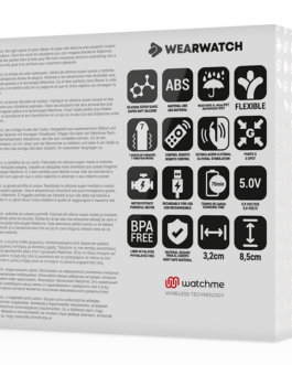 WEARWATCH – OROLOGIO VIBRATORE A DOPPIA TECNOLOGIA ACQUAMARINA / JET