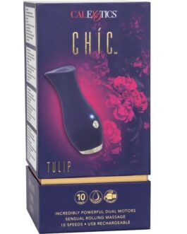 CALEXOTICS – CHIC TULIP MASAJEADOR AZUL