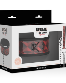 BEGME – COLLARE IN PELLE VEGANA PREMIUM RED EDITION CON FODERA IN NEOPRENE