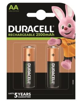 DURACELL – BATTERIA RICARICABILE HR6 AA 2500mAh 2 UNIT