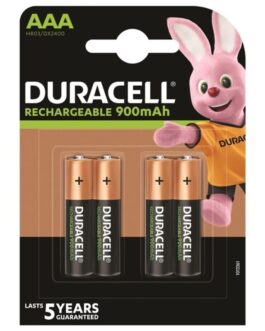 DURACELL – BATTERIA RICARICABILE HR03 AAA 900mAh 4 UNIT