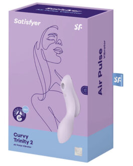 STIMOLATORE E VIBRATORE SATISFYER CURVY TRINITY 2 – VIOLA