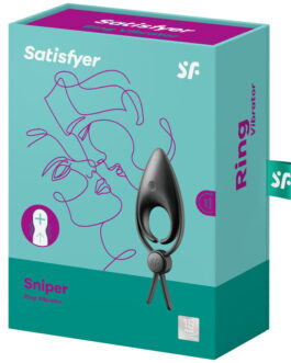 VIBRATORE PER ANELLO DA SNIPER SATISFYER NERO