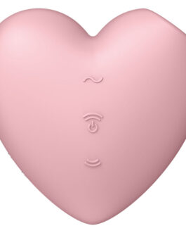 SATISFYER CUTIE CUORE STIMOLATORE E VIBRATORE – ROSA