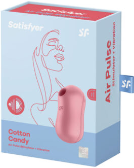 STIMOLATORE E VIBRATORE SATISFYER PER CARAMELLE DI COTONE – ROSA