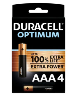 DURACELL – BATTERIA ALCALINA OPTIMUM 200 AAA LR03 4 UNIT