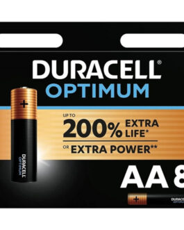 DURACELL – OPTIMUM 200 BATTERIA ALCALINA AA LR6 8 UNIT