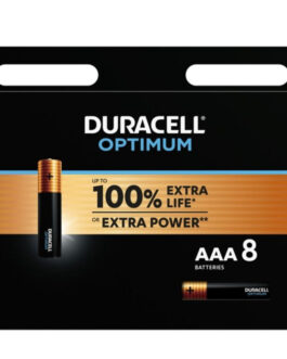 DURACELL – BATTERIA ALCALINA OPTIMUM AAA LR03 8 UNIT