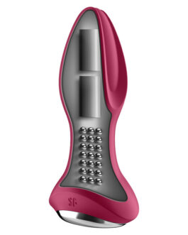 SATISFYER ROTATOR PLUG 2+ VIBRATING PLUG APP – RED