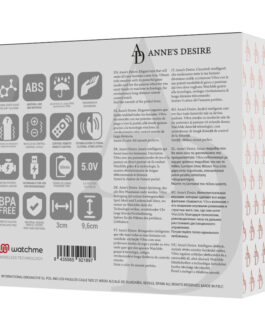 ANNE’S DESIRE – PANTY PLEASURE TECNOLOG A WATCHME NERO/ORO