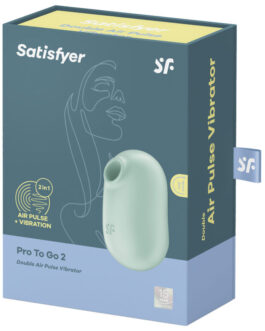 SATISFYER – PRO TO GO 2 ESTIMULADOR Y VIBRADOR DOBLE BEIGE