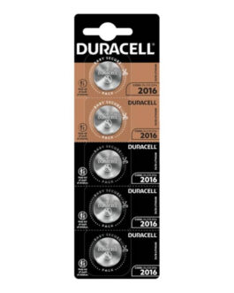 DURACELL – BATTERIA BOTTONE LITIO CR2016 3V 5 UNIT