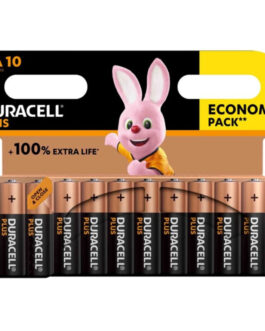 DURACELL – BATTERIA ALCALINA PLUS POWER 100 AA LR6 10 UNIT
