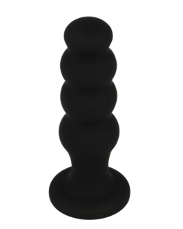 BLACK&SILVER – PLUG ANALE IN SILICONE SCOTT PREMIUM NERO