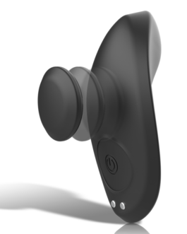 BLACK&SILVER – PANTALONE VIBRATORE IN SILICONE RICARICABILE PRESTON NERO