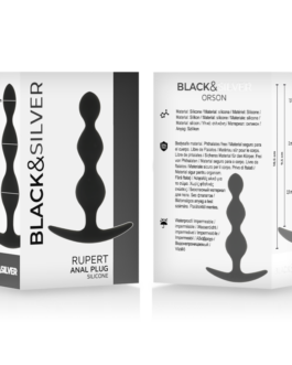 BLACK&SILVER – CATENA PER SFERE ANALI RUPERT 10 CM