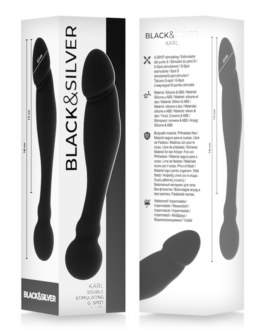 BLACK&SILVER – DILDO STIMOLANTE DEL PUNTO G KARL 18 CM