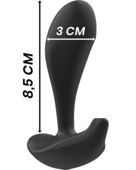 BLACK&SILVER – TELECOMANDO IN SILICONE PLUG ANALE DWAYNE