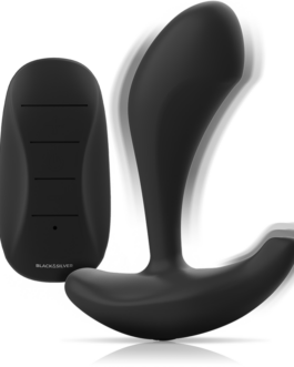 BLACK&SILVER – TELECOMANDO IN SILICONE PLUG ANALE DWAYNE