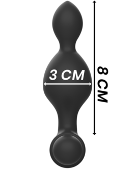 BLACK&SILVER – TELECOMANDO TELECOMANDO CON PLUG ANALE IN SILICONE PICCOLO TUCKER