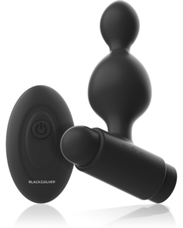 BLACK&SILVER – TELECOMANDO TELECOMANDO CON PLUG ANALE IN SILICONE PICCOLO TUCKER