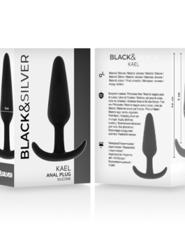 BLACK&SILVER – PLUG ANALE IN SILICONE KAEL CON MANICO MEDIO