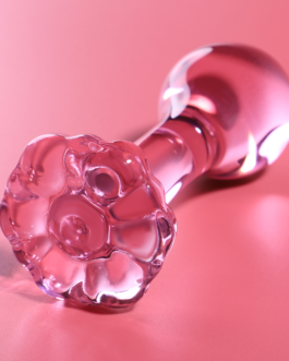 NEBULA SERIES BY IBIZA – MODELLO 2 PLUG ANALE VETRO BOROSILICATO 11 X 3,5 CM ROSA