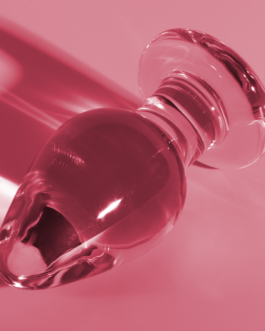 NEBULA SERIES BY IBIZA – MODELLO 3 PLUG ANALE VETRO BOROSILICATO 11 X 5 CM ROSA