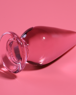 NEBULA SERIES BY IBIZA – MODELLO 4 PLUG ANALE VETRO BOROSILICATO 11 X 5 CM ROSA