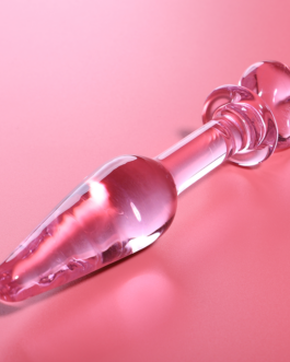 NEBULA SERIES BY IBIZA – MODELLO 7 PLUG ANALE VETRO BOROSILICATO 13,5 X 3 CM ROSA