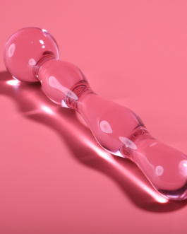 NEBULA SERIES BY IBIZA – MODELLO 13 DILDO IN VETRO BOROSILICATO 18 X 3,5 CM ROSA