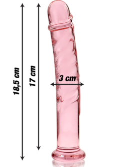 NEBULA SERIES BY IBIZA – MODELLO 16 DILDO IN VETRO BOROSILICATO 18,5 X 3 CM ROSA