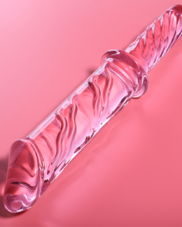 NEBULA SERIES BY IBIZA – MODELLO 24 DILDO IN VETRO BOROSILICATO 28,5 X 5 CM ROSA
