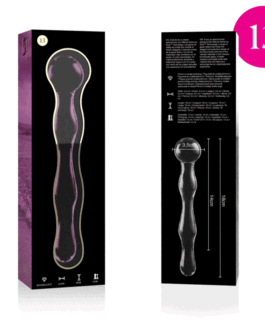 NEBULA SERIES BY IBIZA – MODELLO 13 DILDO IN VETRO BOROSILICATO 18 X 3,5 CM ROSA