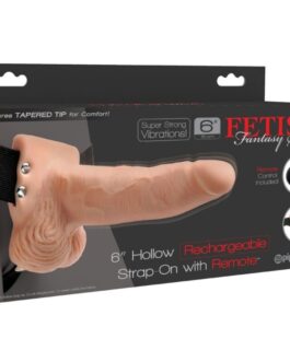 FETISH FANTASY SERIES – IMBRAGATURA REGOLABILE TELECOMANDO PENE REALISTICO CON TESTICOLI RICARICABILI E VIBRATORE 15 CM