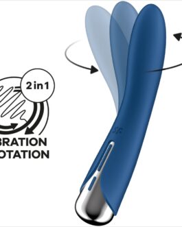 SATISFYER – SPINNING VIBE 1 VIBRADOR ROTADOR G-SPOT AZUL