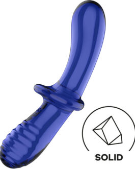 SATISFYER – DOUBLE CRYSTAL DILDO TRANSPARENTE