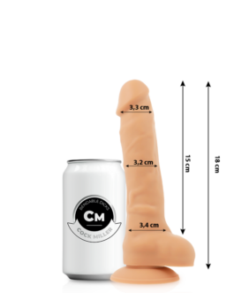 COCK MILLER – DILDO REALISTICO IN SILICONE DENSITÀ ARTICOLABILE FLESH 18 CM