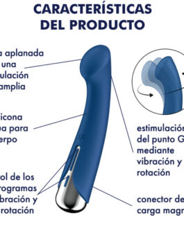 SATISFYER – SPINNING G-SPORT 1 VIBRADOR ROTADOR ROJO